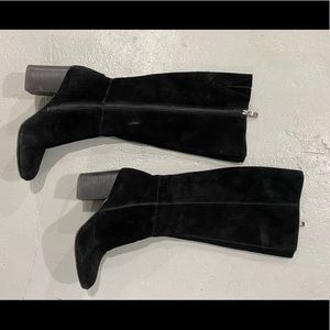 BCBG heel black knee boots